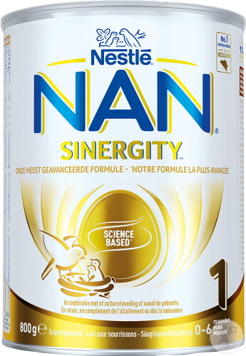 Nestlé Nan Sinergity 1 Lait Nourrissons 0-6 Mois Pot 800g