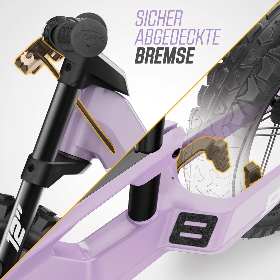 BERG Biky Cross Purple Handbrake