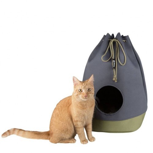 Casinha/Cama/Bolsa para Gatos District70, Verde Musgo