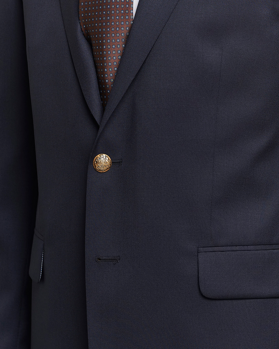 Oscar Jacobson John Club Wool Blazer Navy