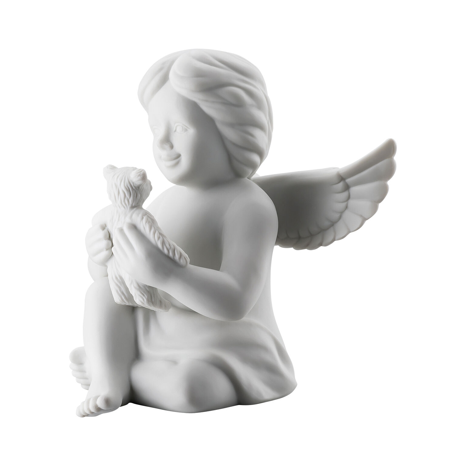 Angels Weiss matt Engel mit Teddybär
