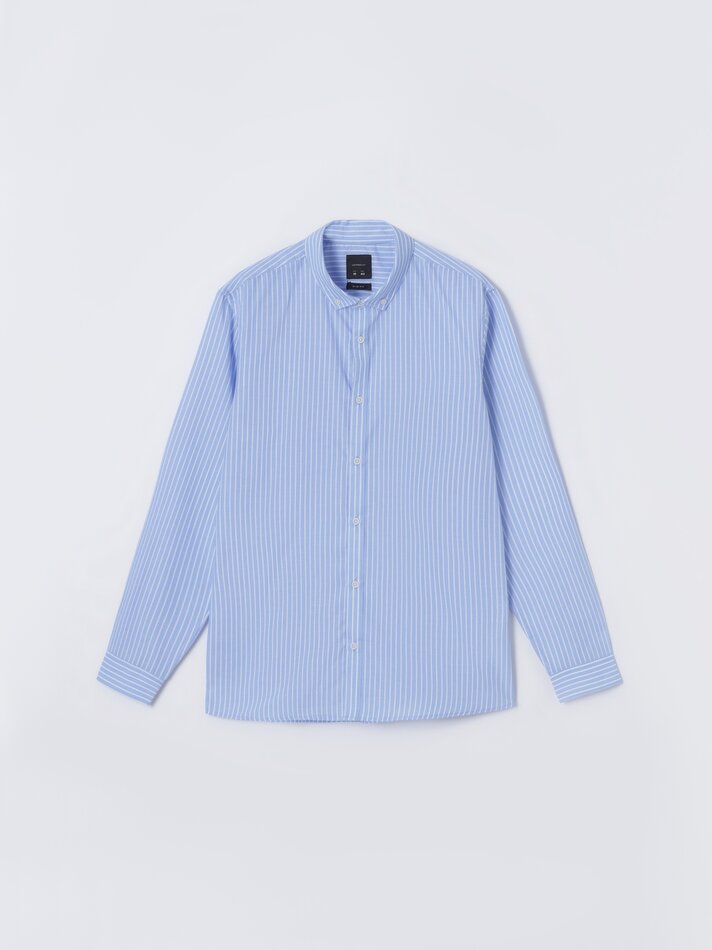 Camisa listrada - Azul claro