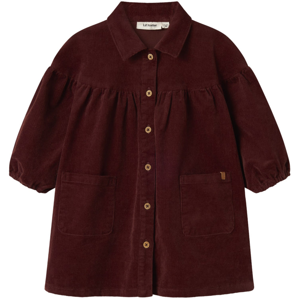 Køb Lil'Atelier Hot Chocolate Nmfobert Loose Ls Cord Kjole 4122-Hg Lil