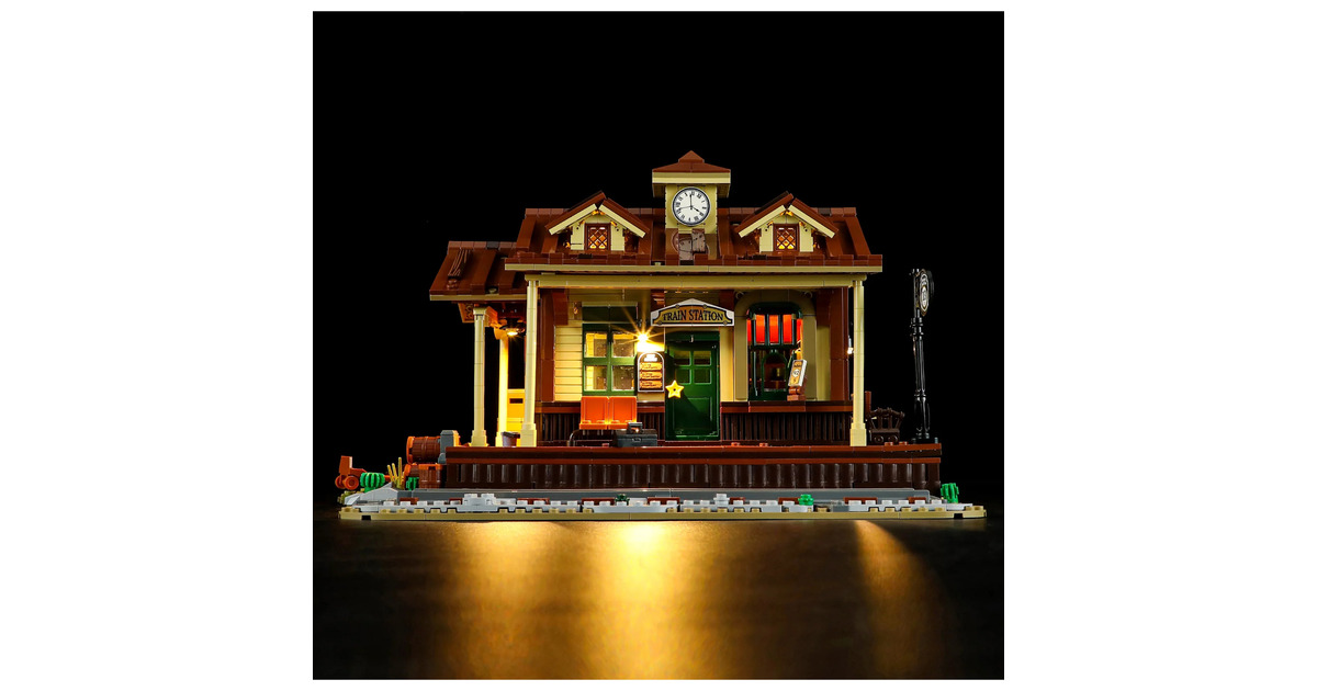 LumibricksThe Old West - West Train Station Constructiespeelgoed  (F9039)