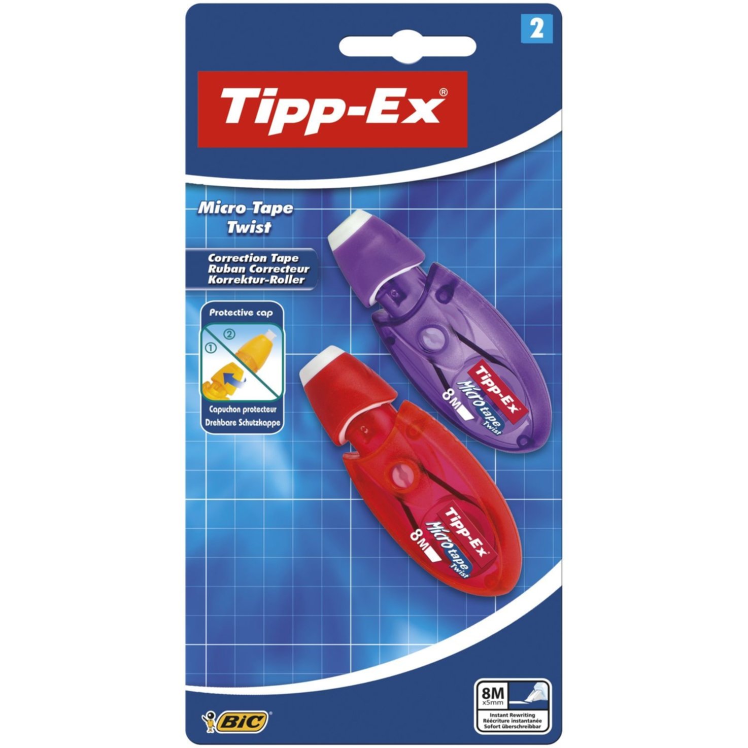 Tipp-Ex Twist MicroTape 5mmx8m 2 Stück