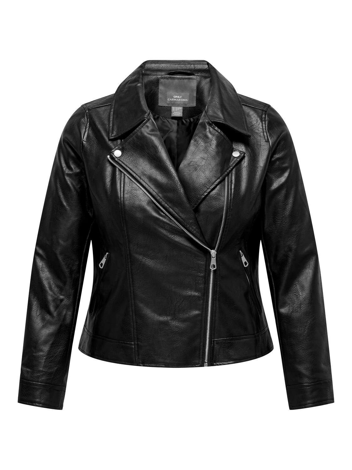 CARHANNE Kunstlederjacke Black