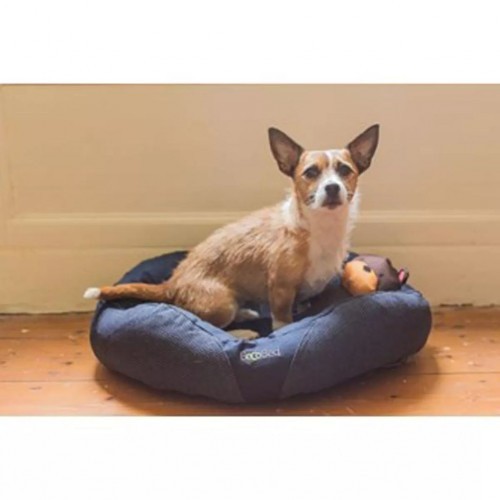 Cama de descanso azul para cães
