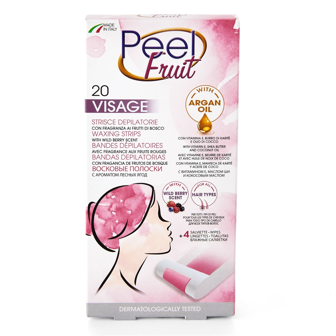 Bandes cire froide visage (40 bandes)