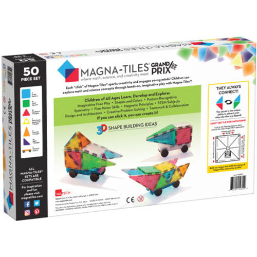 Magna-tiles magnetische tegels frost colors - grand prix - 50st