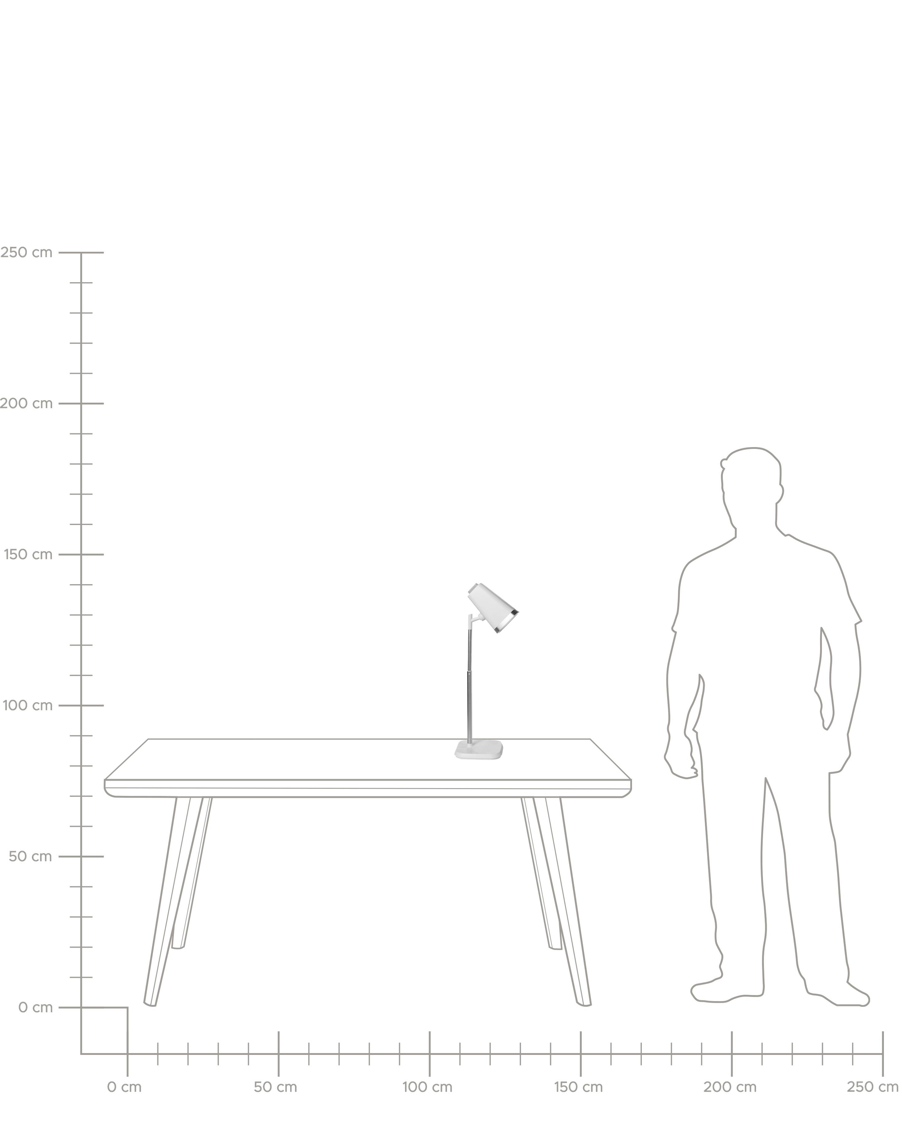 LED bureaulamp MUSCA met dimmer Wit