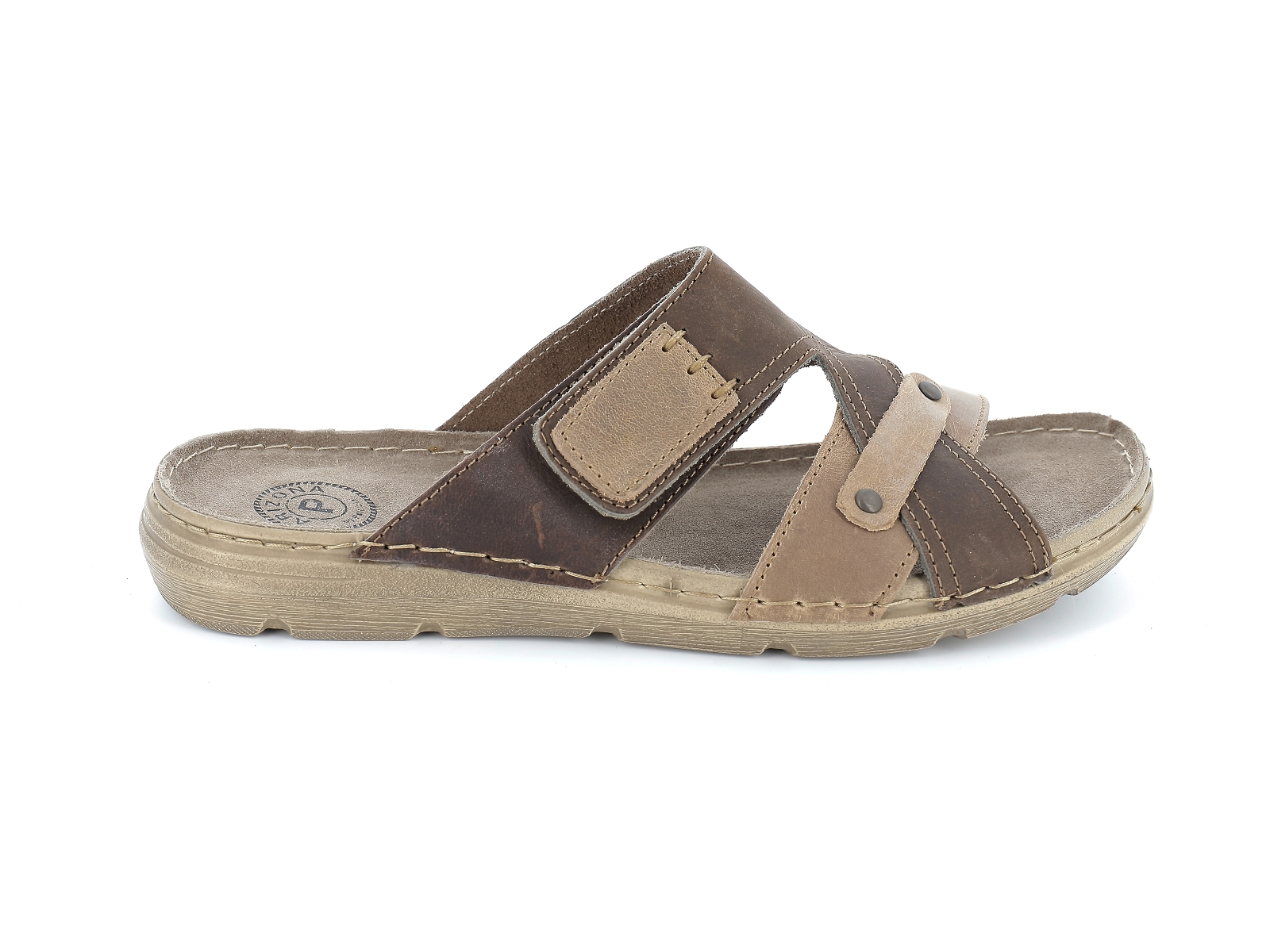 P brand-8023 Synthétique Marron Foncé