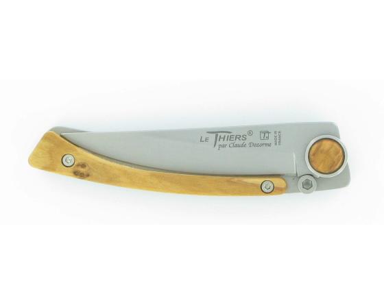 Liner Bois Olivier Couteau de Poche - Le Thiers par Dozorme