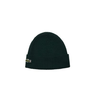 Bonnet homme en laine peignée côtelée LACOSTE