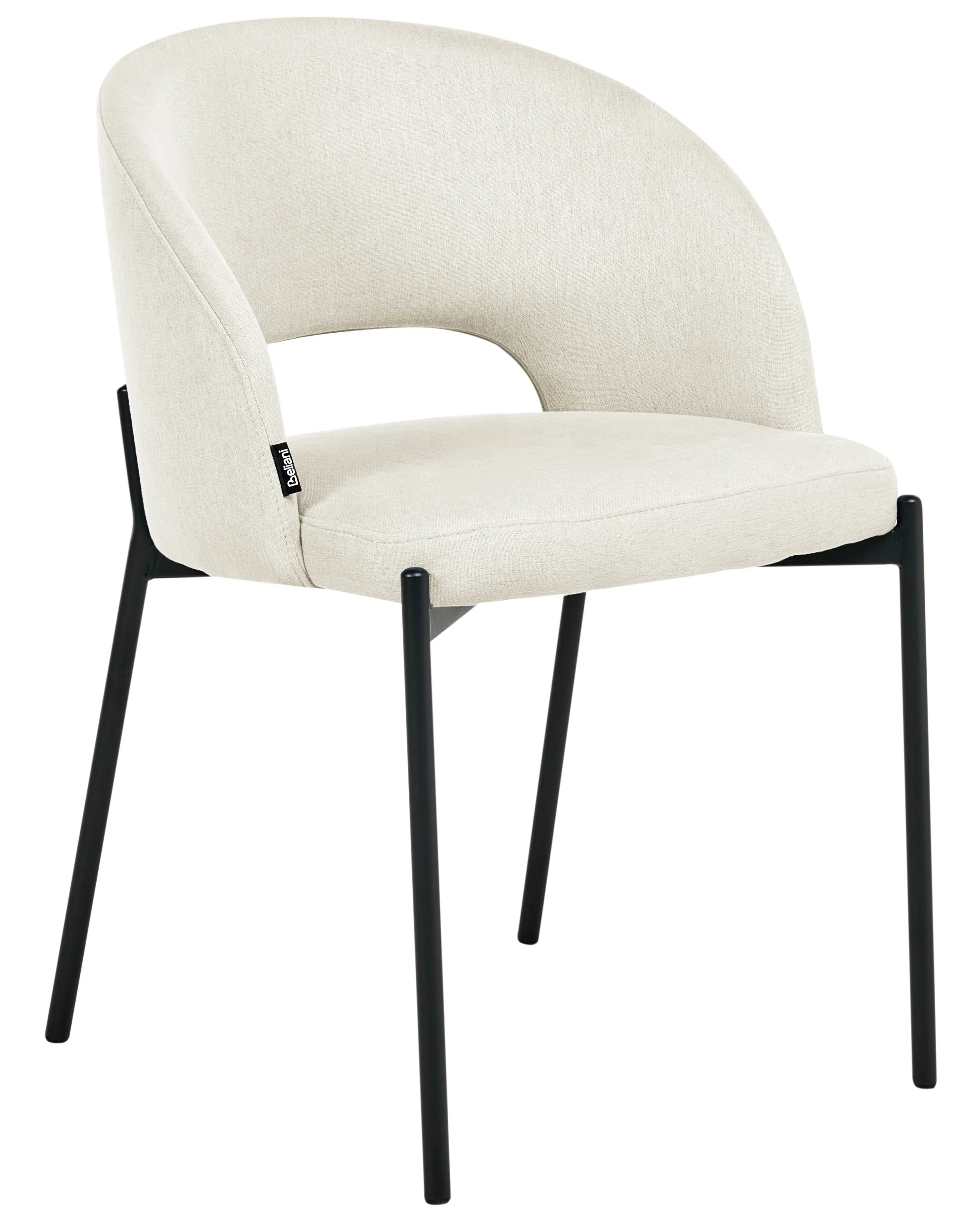 Set van 2 eetkamerstoelen PENNY Stof Lichtbeige