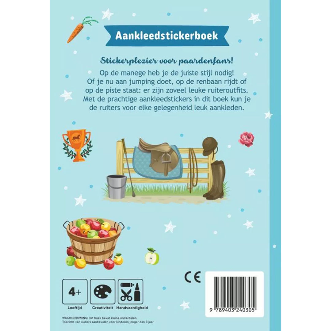 uitgeverij ballon mini aankleedstickerboek paarden