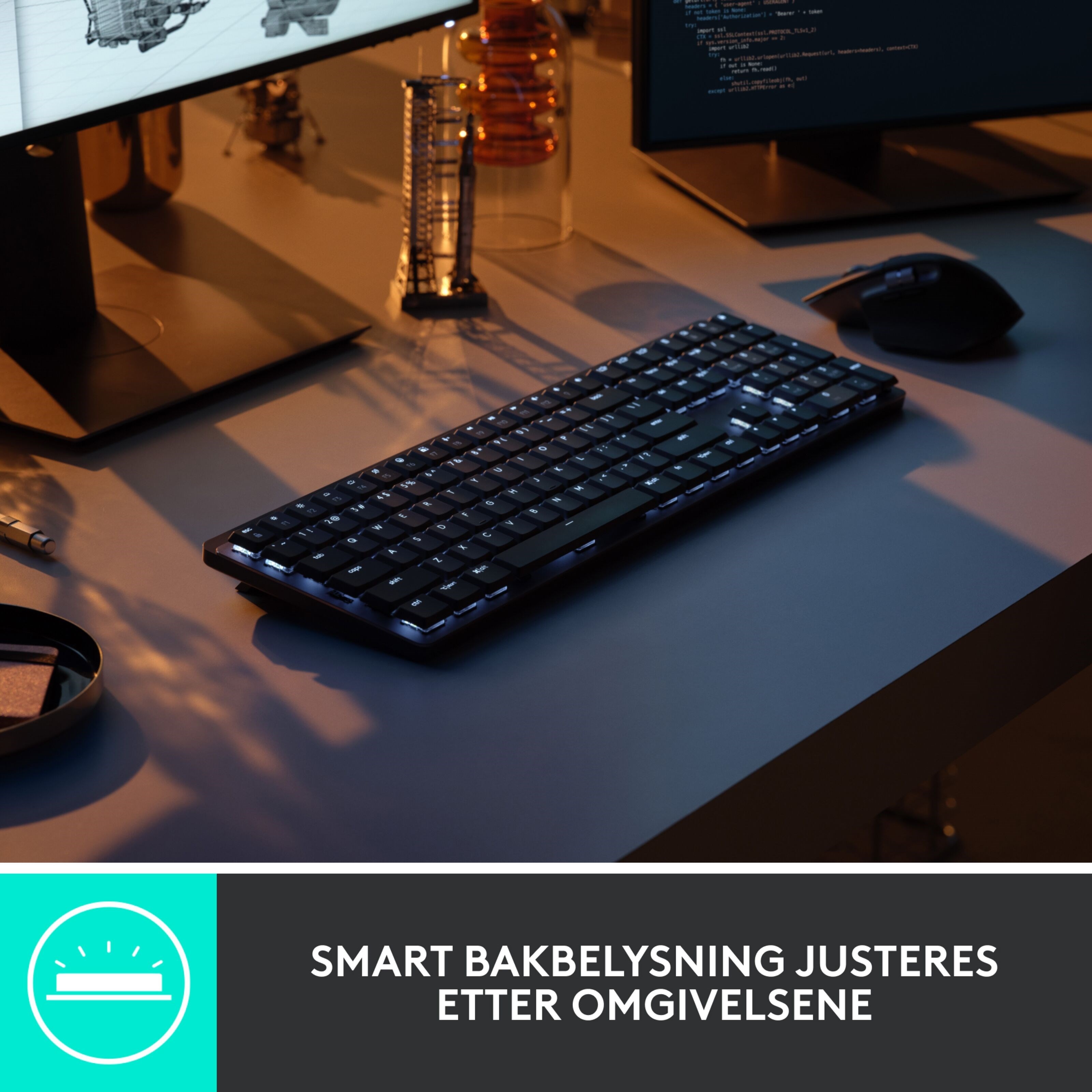 Logitech Mx Mechanical Mekanisk tastatur Brown Tactile Quiet