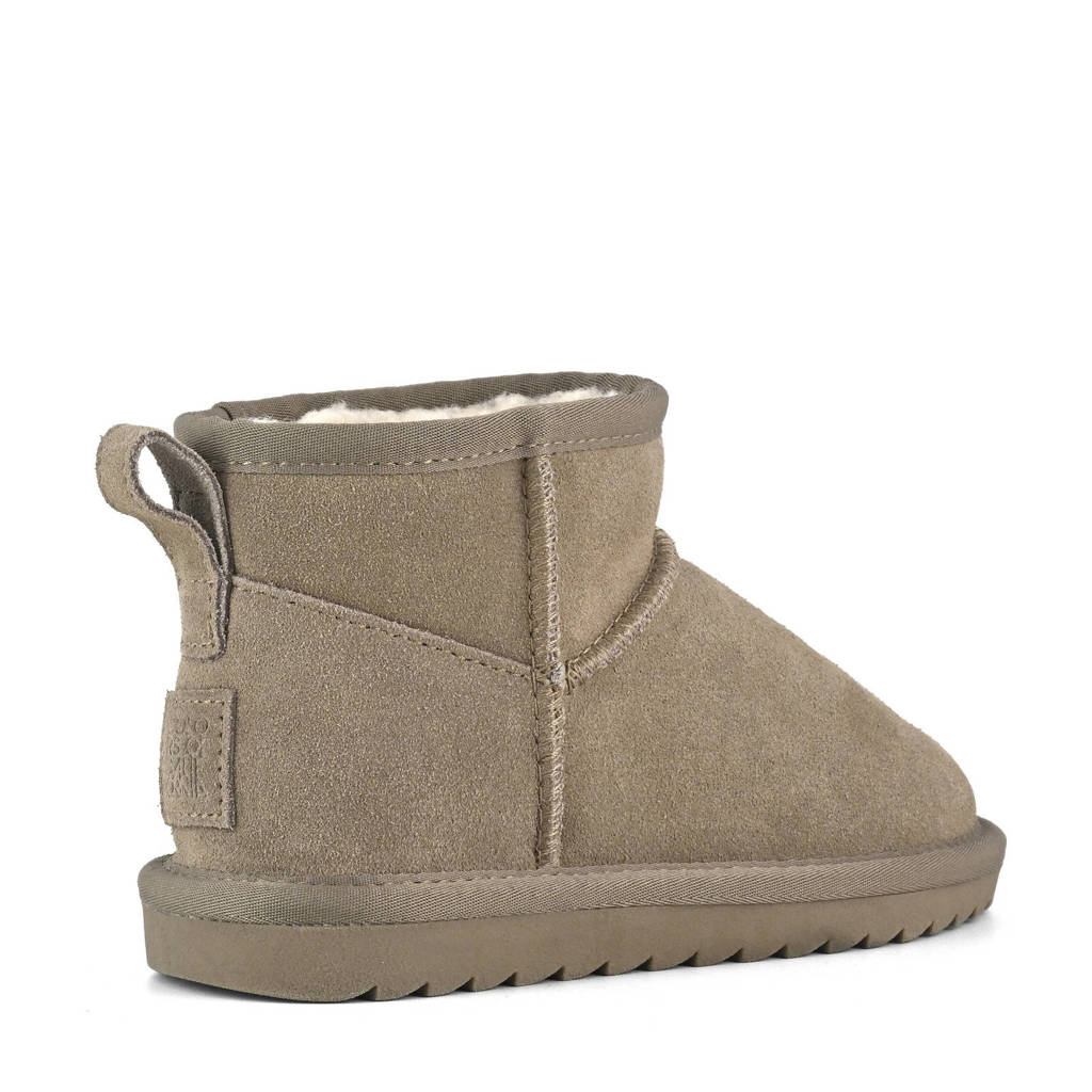 Colors of California suède enkelboots taupe
