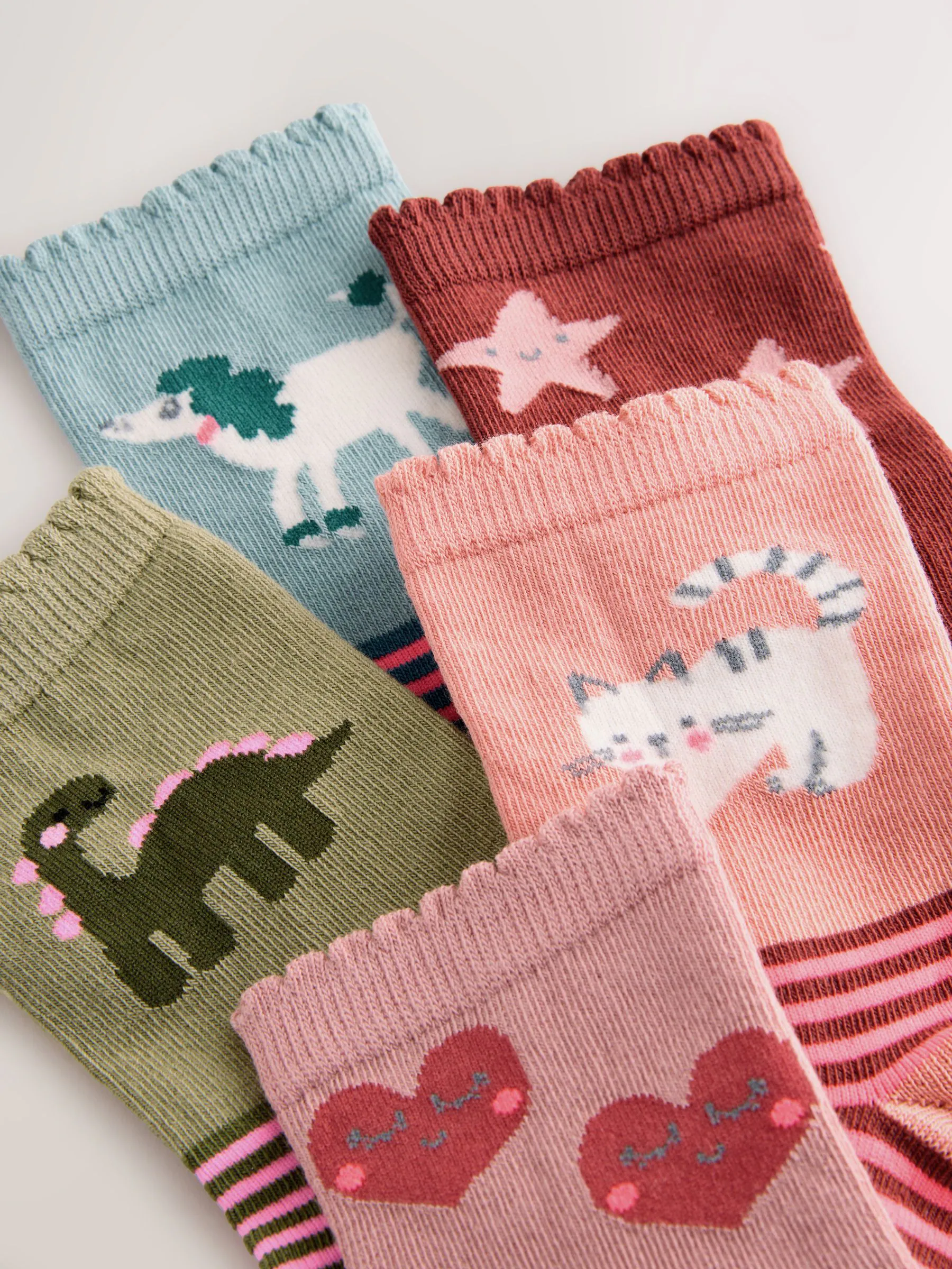 Meerdere kleuren - Character 5 Pack Cotton Rich Ankle Socks