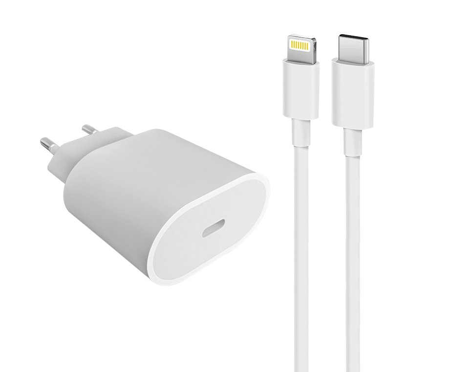 Fast Charger (20W) & Cable (Lightning)
