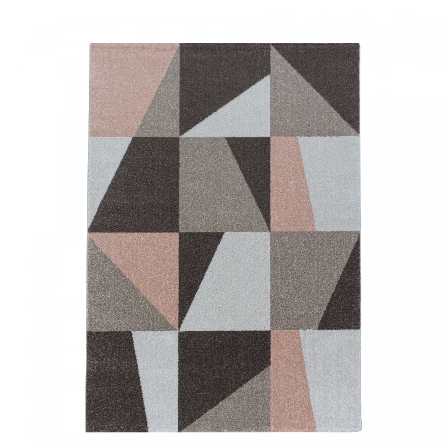 Designer Kurzflor Teppich modern design Wohnzimmer meliert kariert Höhe 10 mm