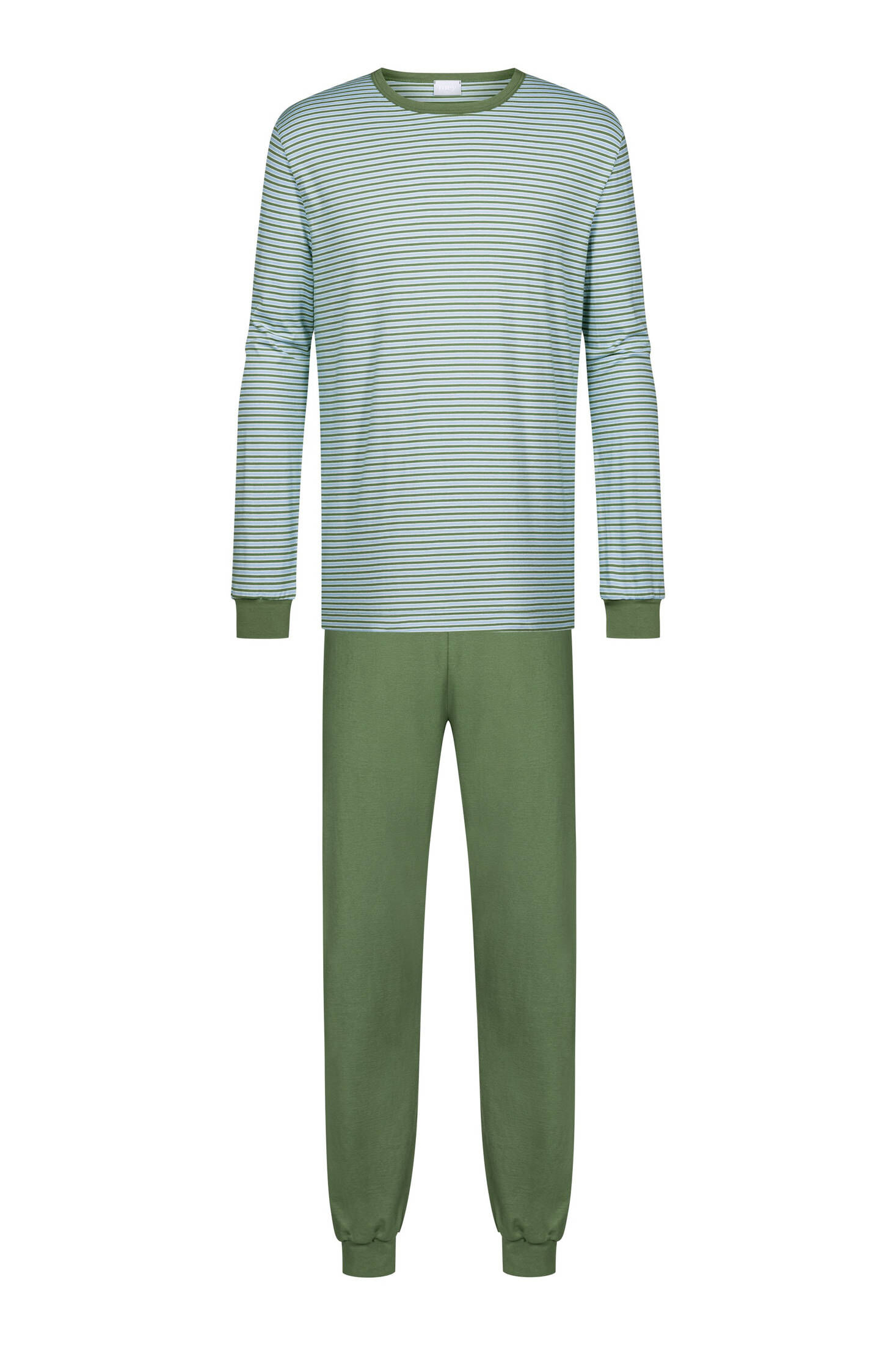 mey| Herren Schlafanzug Serie Micro Stripes