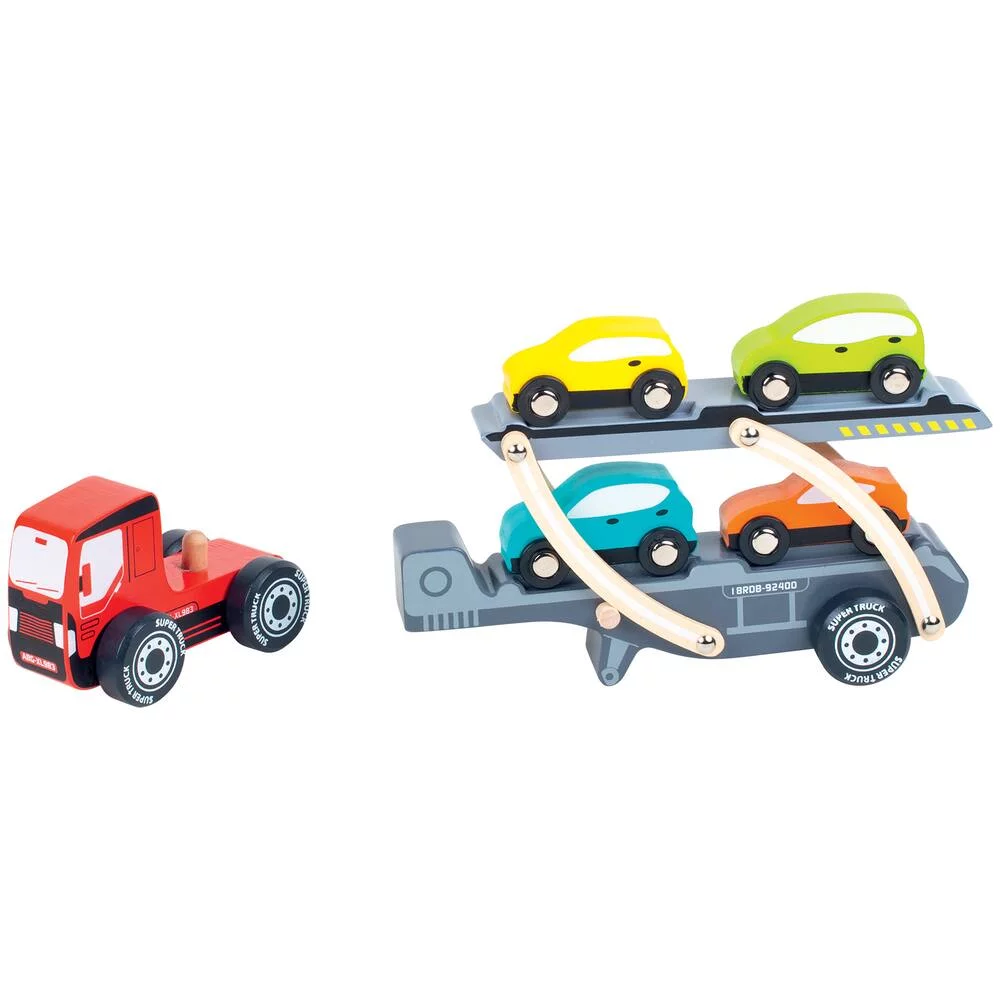 CAMION DE TRANSPORT DE VEHICULES EN BOIS