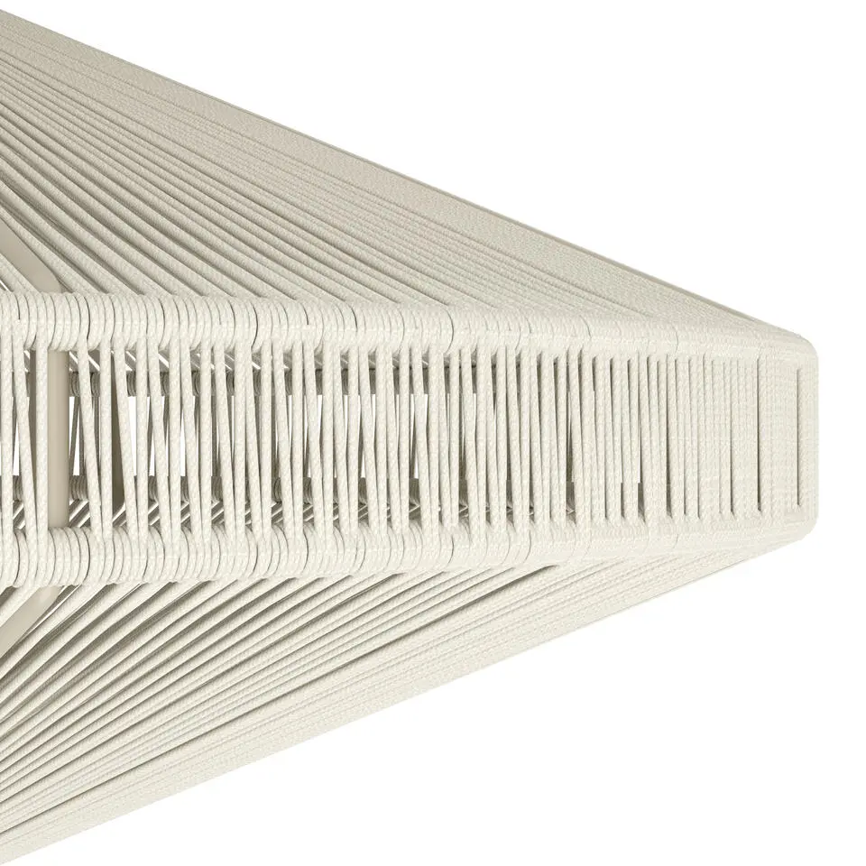 EGLO Midsumer Hanglamp - E27 - Ø 38 cm - Zwart/Crème - Textiel