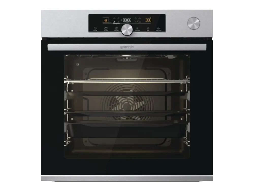 Gorenje Advanced BSA6747A04X - Ovn - med dampfunktion - til indbygning - niche - bredde: 56 cm - dybde: 55 cm - højde: 59 cm - med selv-rengøring - Klasse A  - rustfrit stål