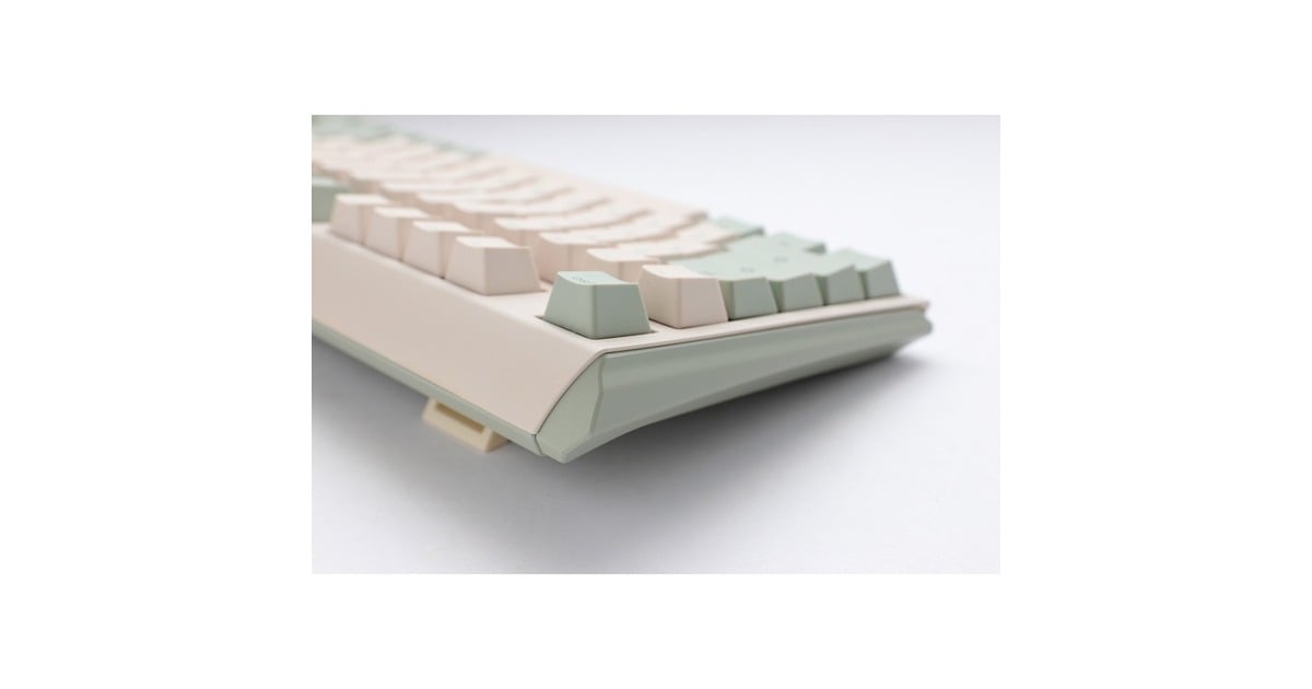 DuckyOne 3 Matcha, toetsenbord  (Crème/groen, US lay-out, Cherry MX Brown, PBT Double Shot, hot swap)