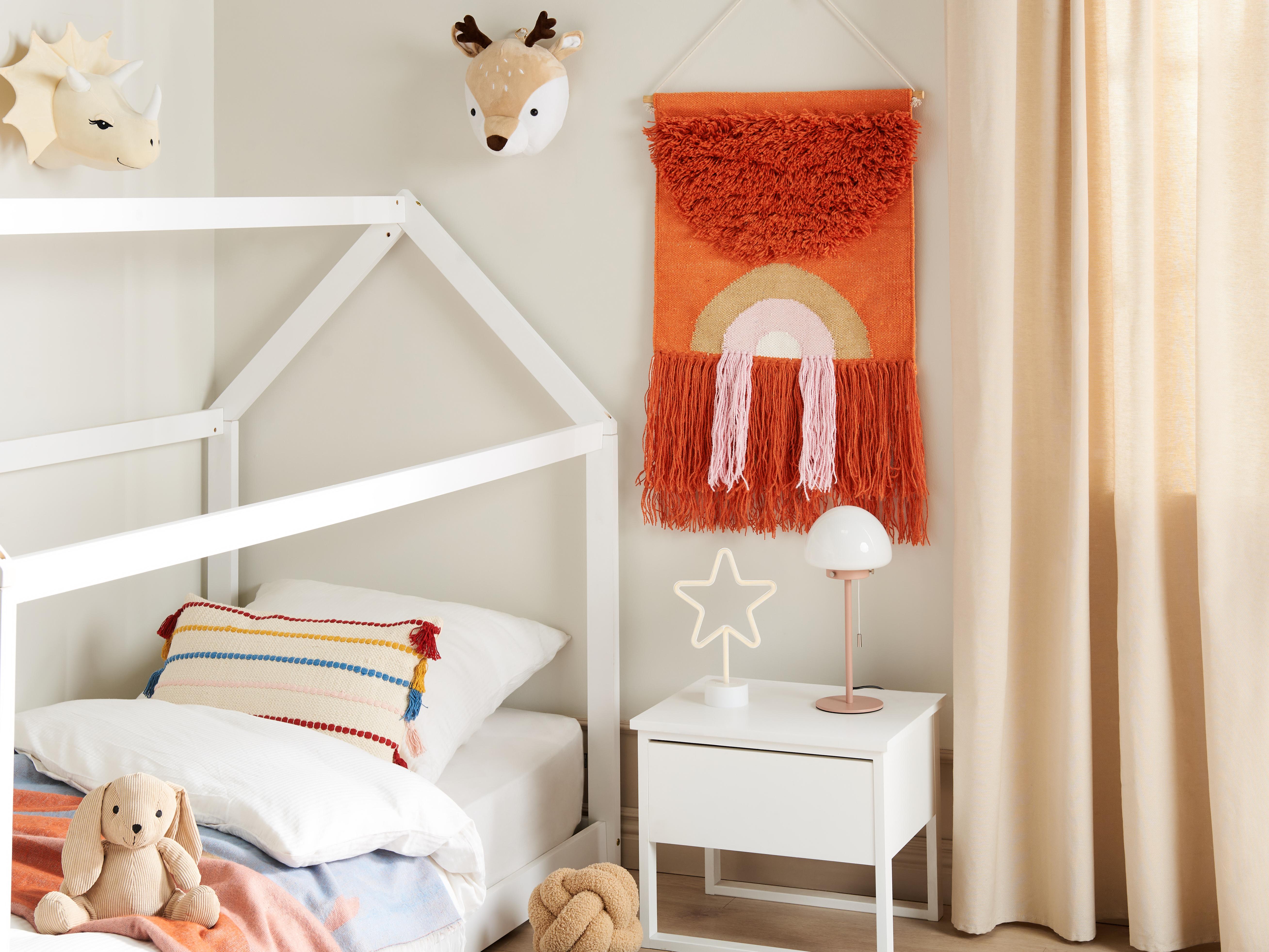 Stoffen wanddecoratie KAMALIA Katoen 112 cm Oranje