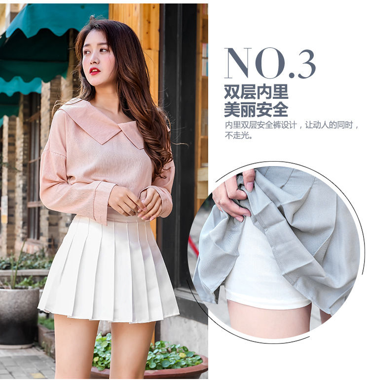 Niji Smile - Mini geplooide rok