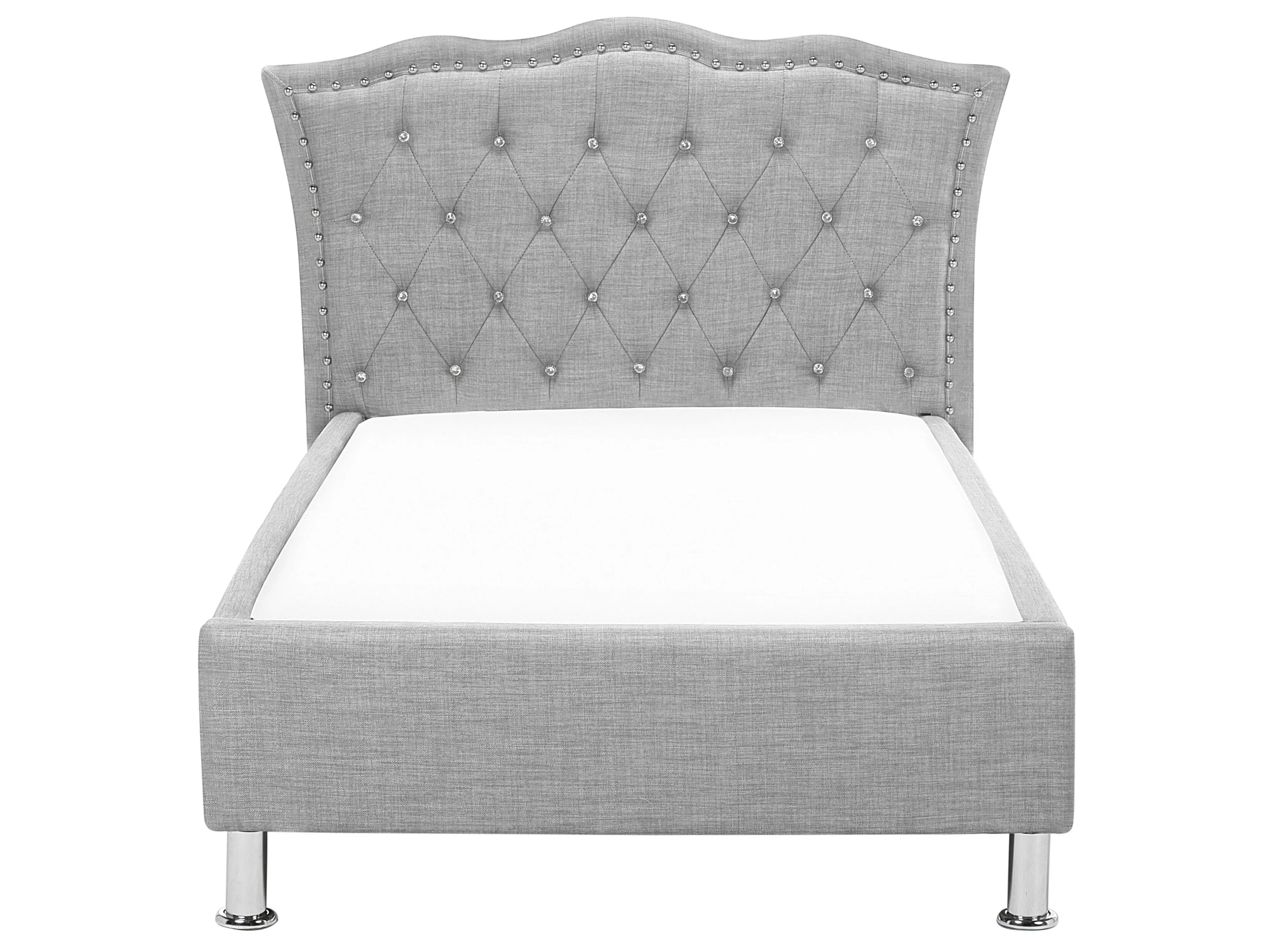 Bed Stof METZ 90 x 200 cm Lichtgrijs