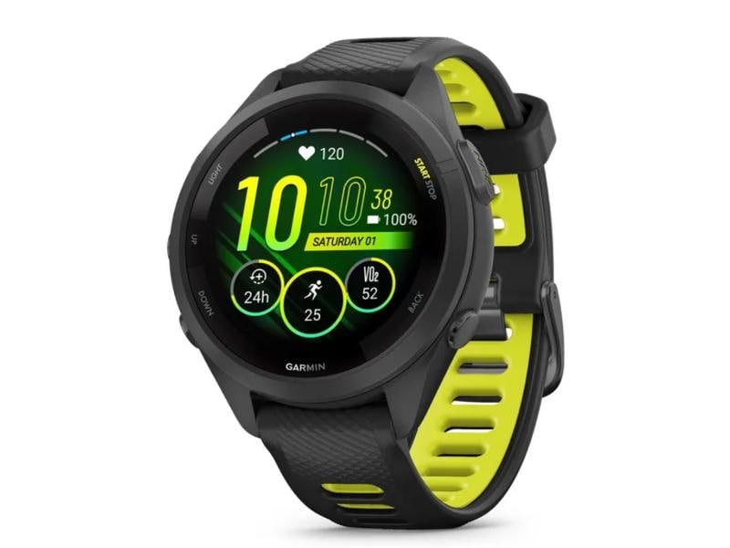 GARMIN Sportuhr Forerunner 265S Music Schwarz Smarte Laufuhr