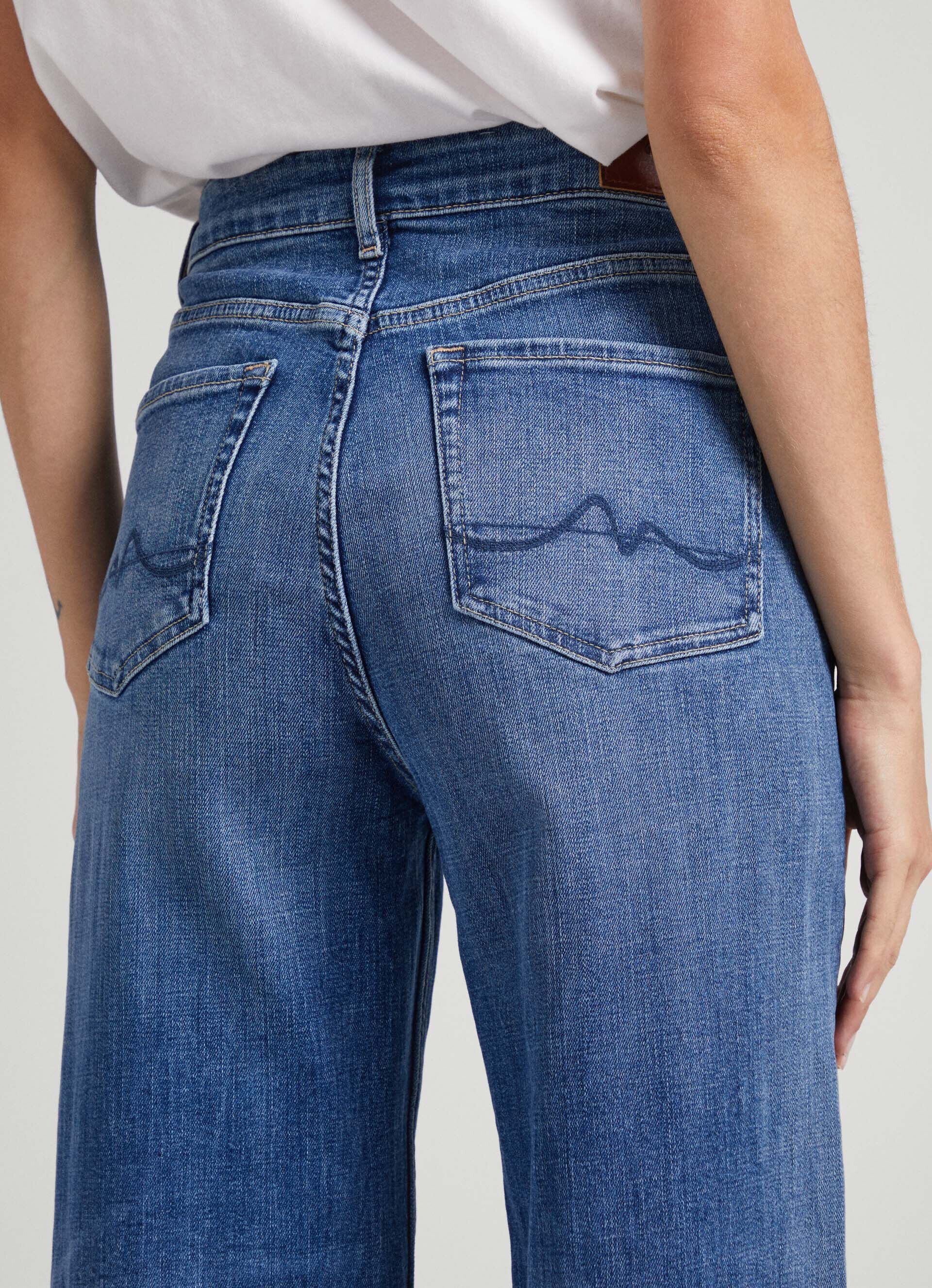 Calça jeans Lexa Sky Fit Wide Fit de cintura alta - jeans