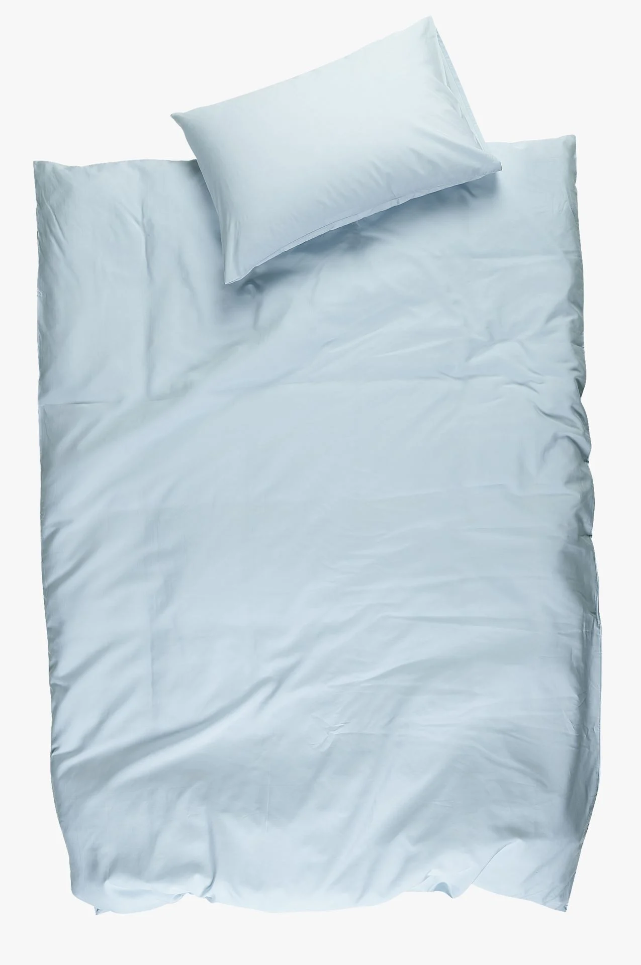 Percale sengesett lys blå - 140x220 cm