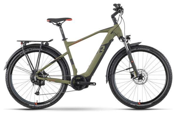 VTC Electrique Raymon CrossRay E 5.0 Tektro M350 9V 500 Wh 27.5'' Vert Mat