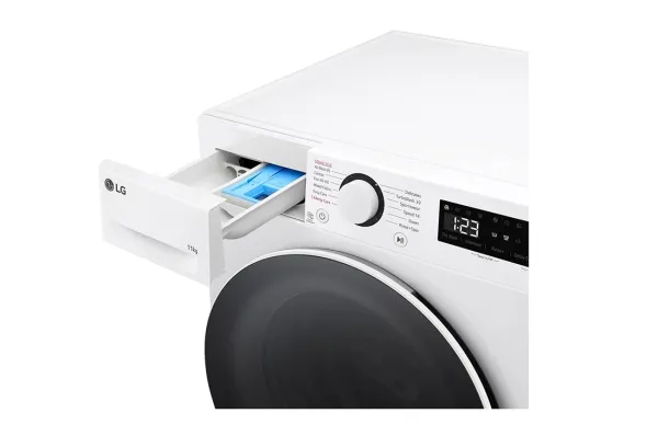 LG Serie R5 F4WR511S0W - Vaskemaskine - bredde: 60 cm - dybde: 62 cm - højde: 85 cm - frontbetjening - 11 kg - 1400 rpm - hvid