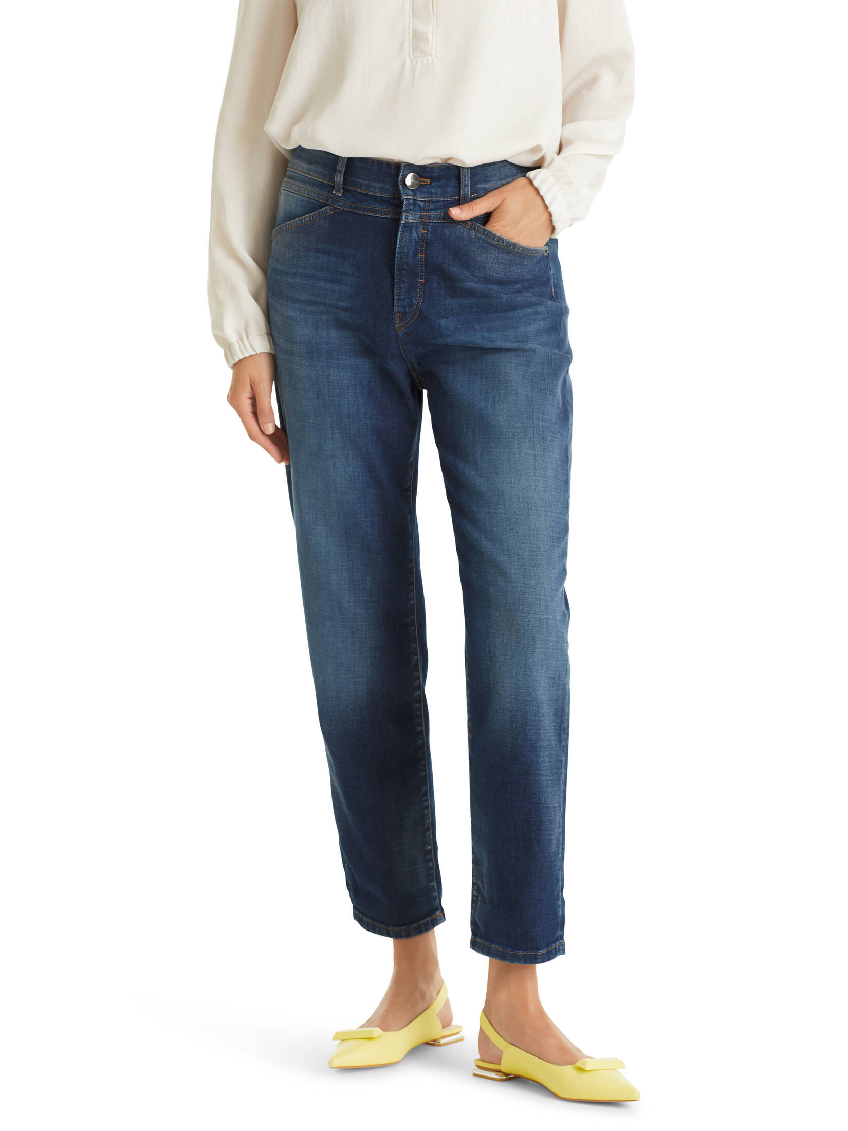 Marc Cain| Damen Jeans RIAD Relaxed Fit High Waist