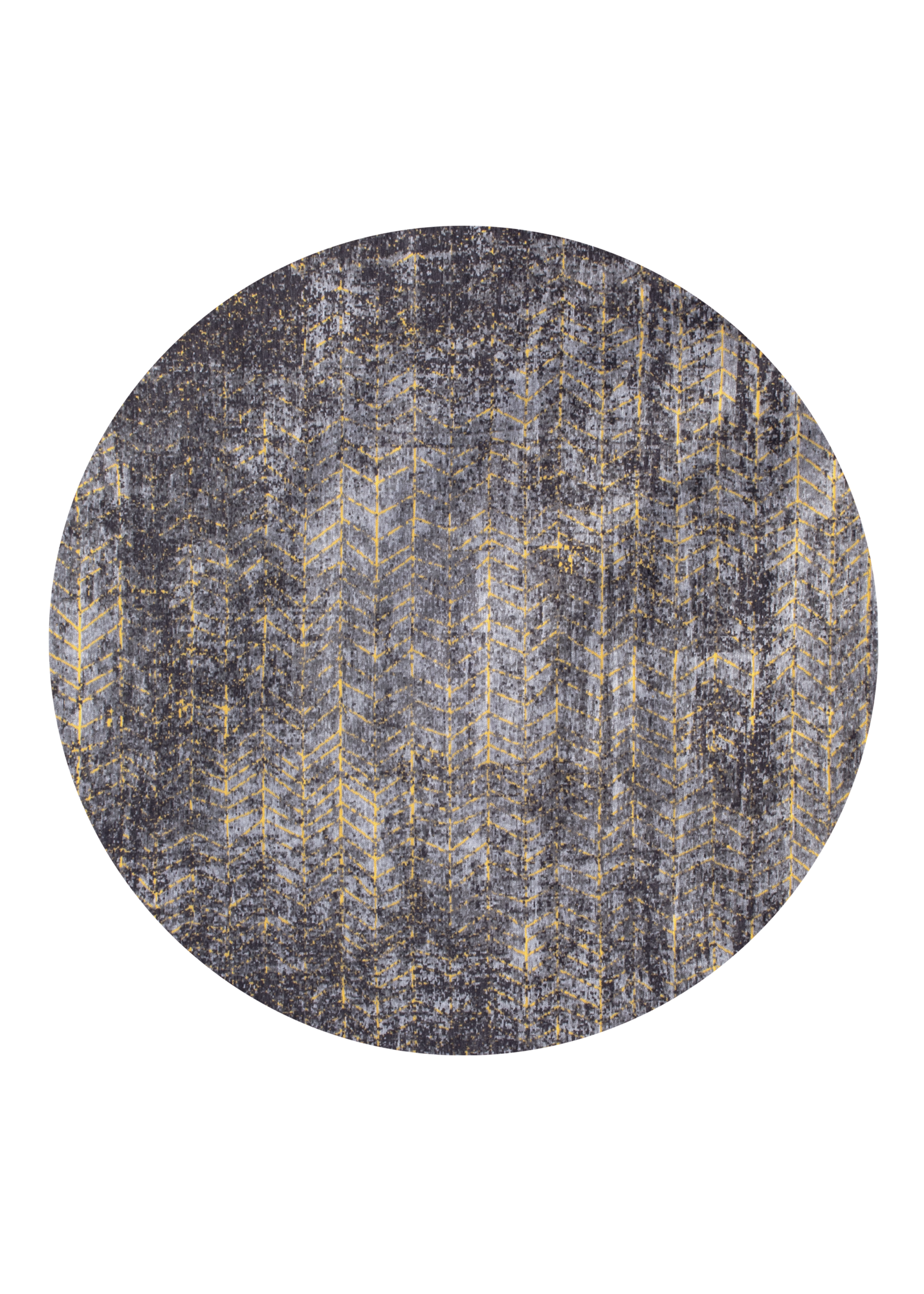 Ecorugs vloerkleed Jacob's Ladder goud ∅ 240 cm