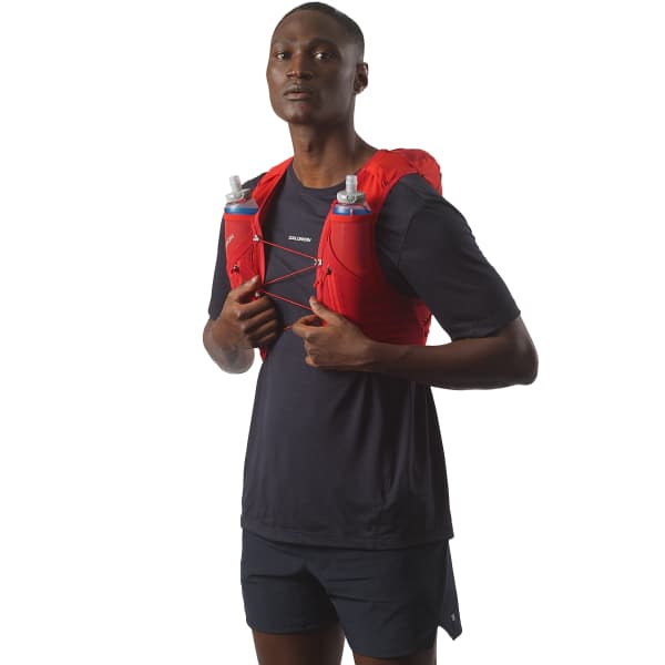 Sac trail SALOMON ADV SKIN 12 SET FLAME SCARLET/HAUTE RED