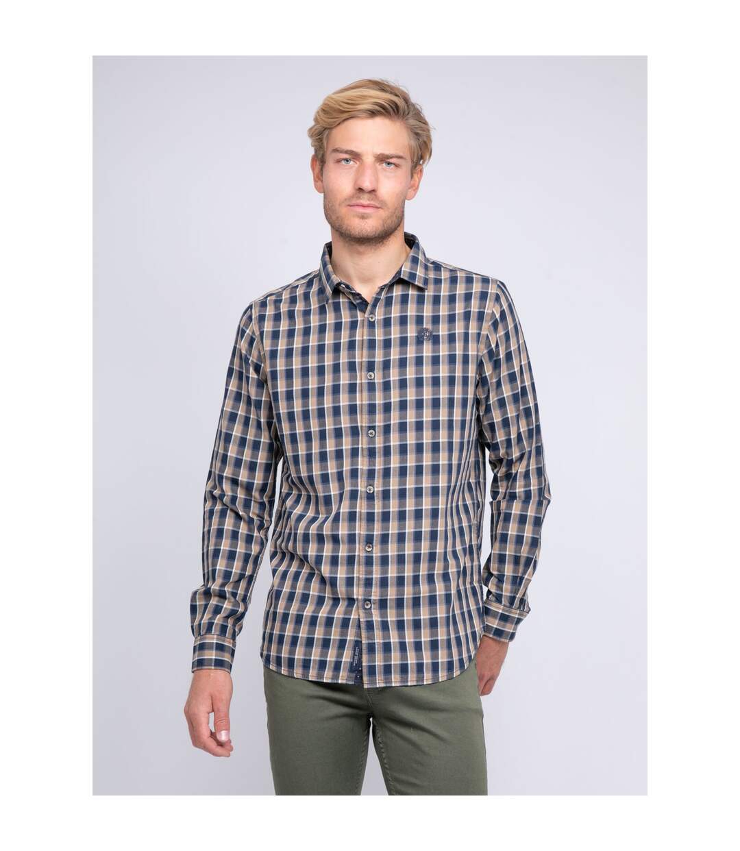 Chemise manches longues carreaux TRENOL