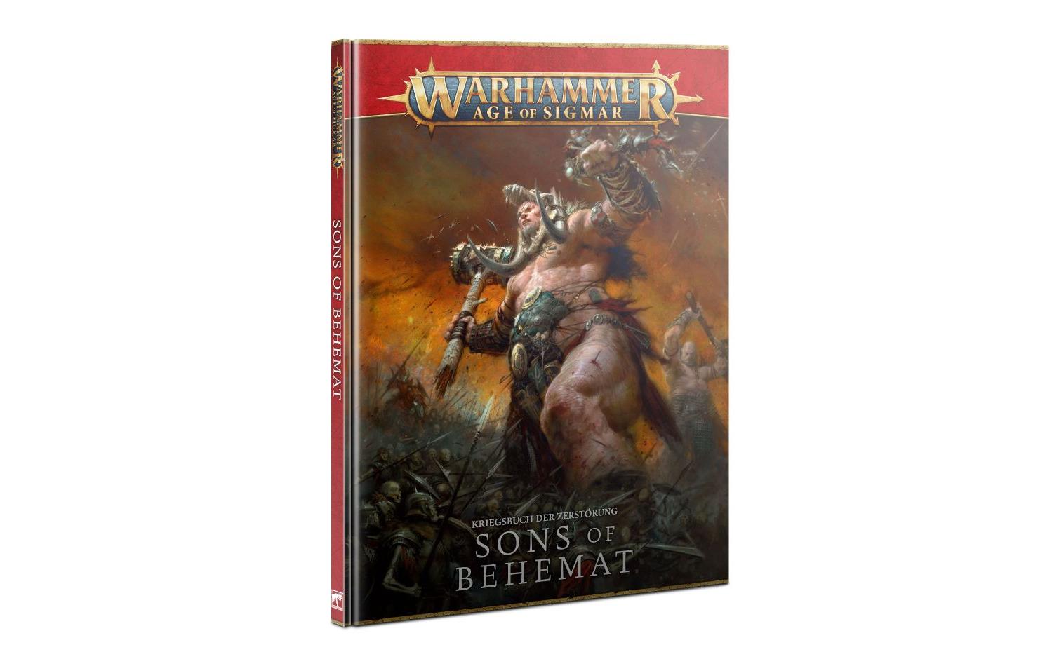 Buch Warhammer Age of Sigmar Battletome Sons of Behemat, DEWarhammer Age of Sigmar Kriegsbuch der Zerstörung – Deutsch