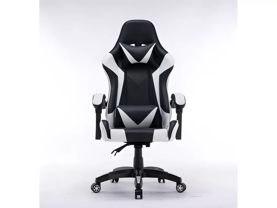 KRAFT - Fauteuil gamer style moderne bureau - 66x62x115 - Réglable en hauteur - Chaise de bureu