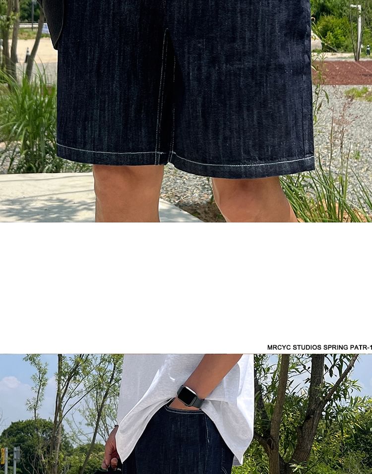 MRCYC - Denim shorts met hoge taille