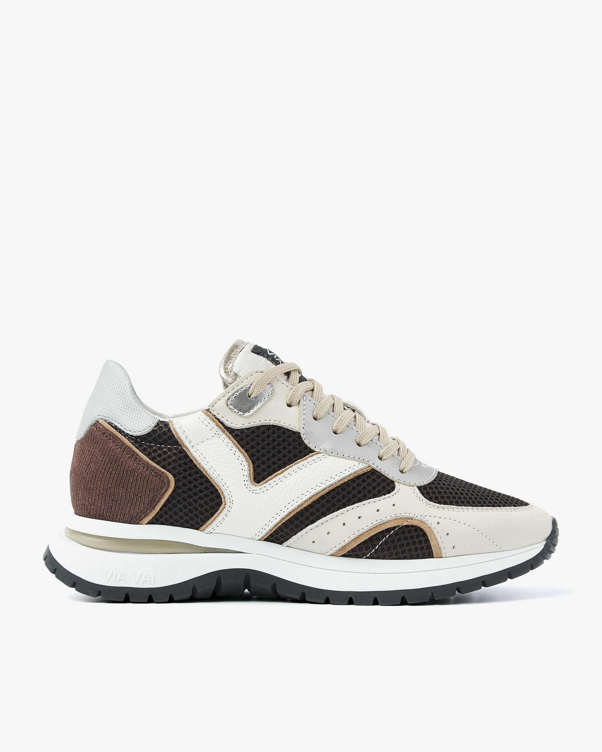 VIA VAI bruine dames sneakers Usher Elliot