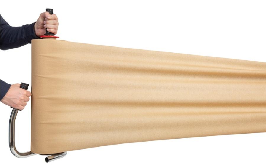 Handstretchfolie Papier Recycling Braun, 3 RollenHand- und Maschinenstretchfolie aus Papier