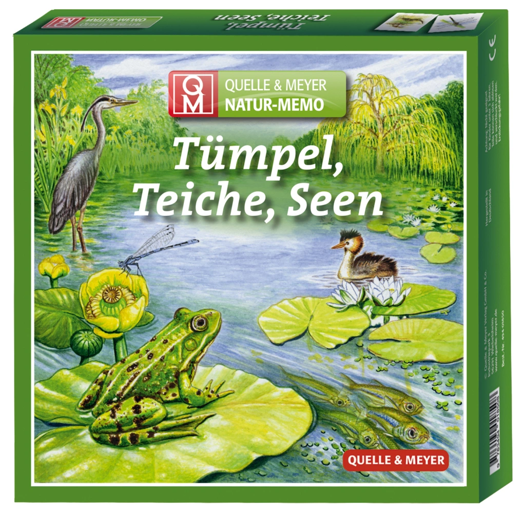 Quelle & Meyer Natur-Memo - Tümpel, Teiche, Seen (Kinderspiel)