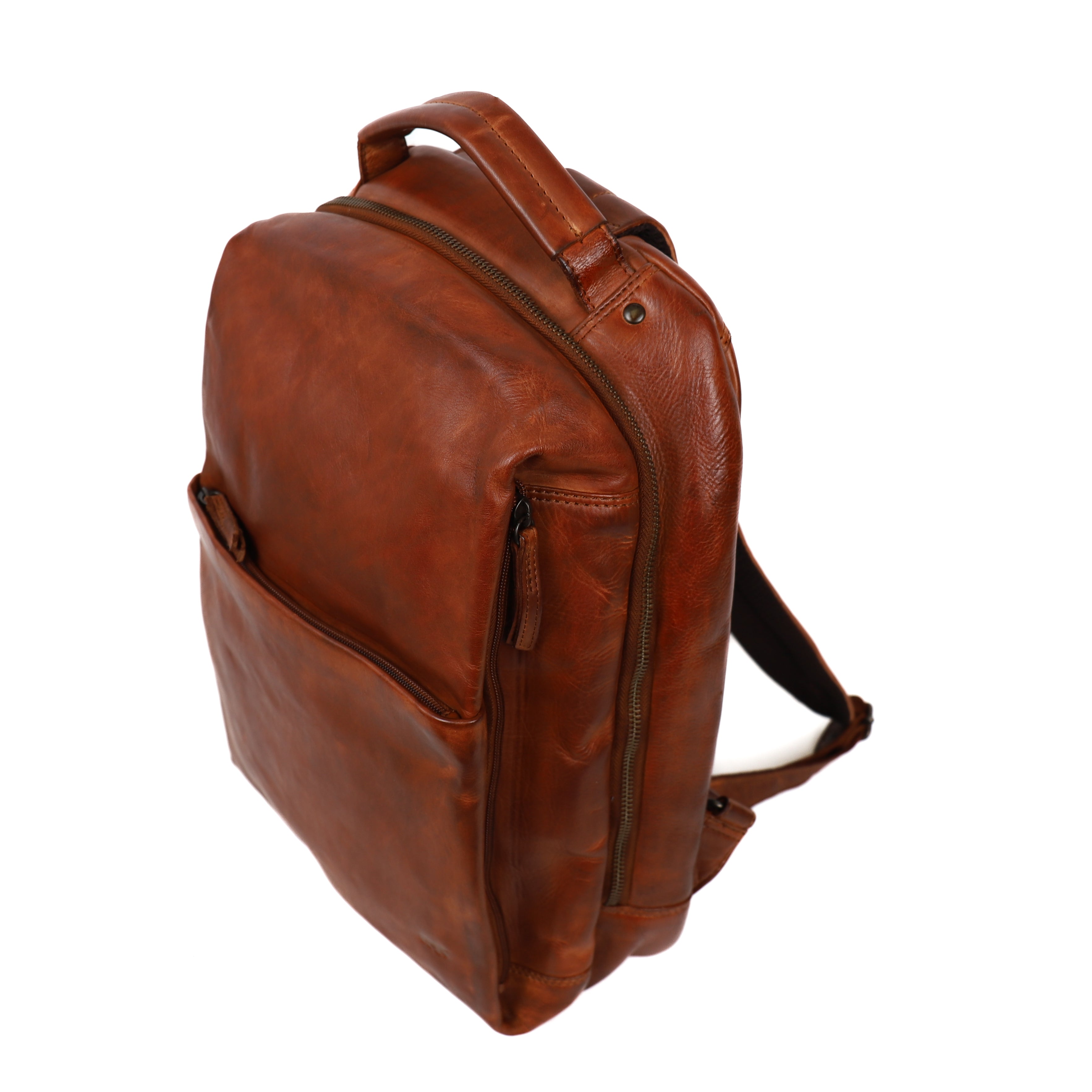 Laptop rugzak 'Mathijs' cognac Cognac