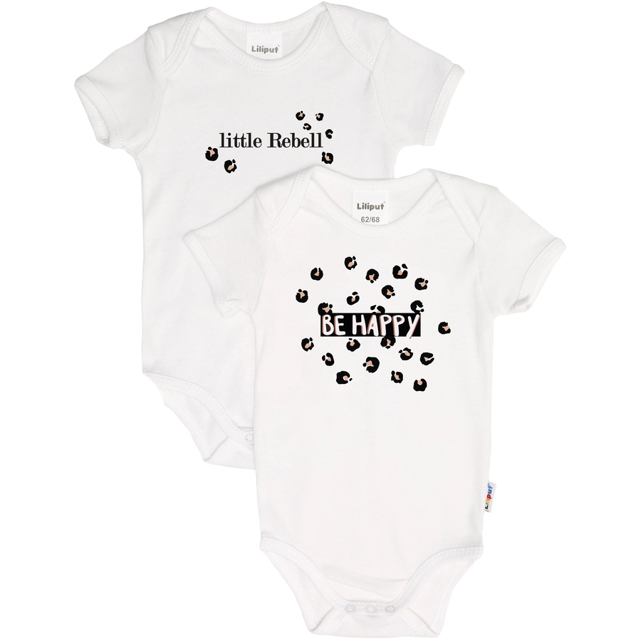 Liliput Kurzarm-Bodies 2er-Pack weiß