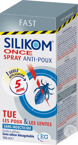 Silikom Once Spray Anti-Poux Et Lentes 100ml